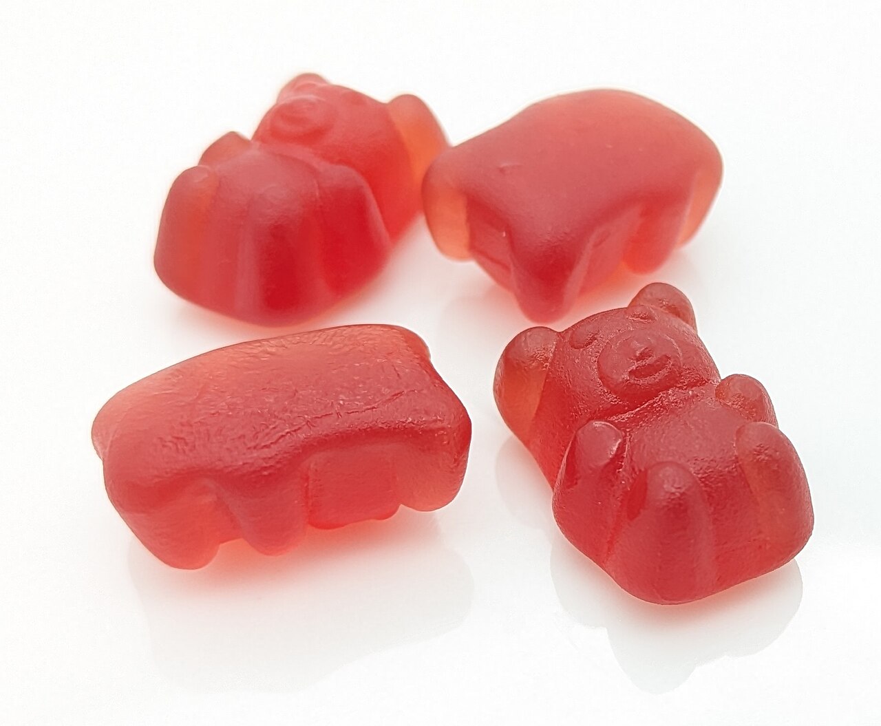 Gummy edibles on a table